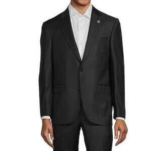 Ted Baker Jay Ct Wool Suit Jacket Mens Made in Italy Size 42 L Black